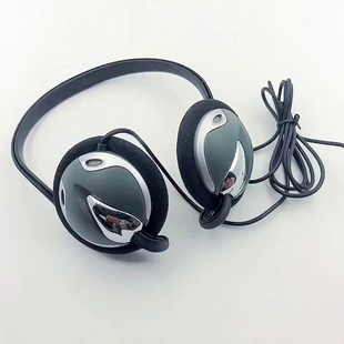 清理库存复古轻便小头戴脑后挂式MP3随身听有线老耳机德国发烧级