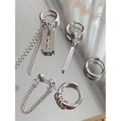 39;s studs women& single Men& ear earrings hiphop tide