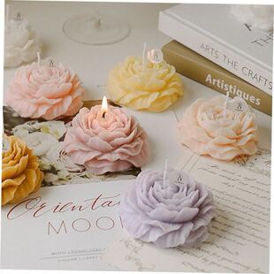 Peony Flower Scented Candles Home Decoration Wedding1