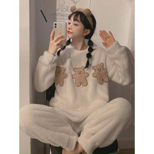 pyjamas pajamas winter pijamas women nightwear sleepwear睡衣