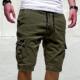 Cotton cargo casual Men shorts Washed pants short for Male
