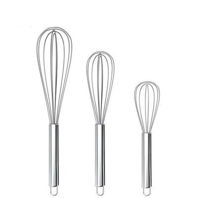 Egg Whisk Stainless Steel Kitchen Wire Balloon Milk Beater