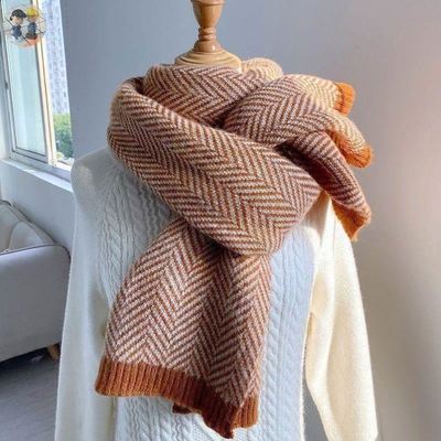 Multicolor Men Women Winter Warm Wool Scarf Long Shawl