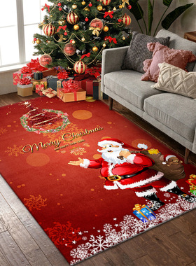 Christmas carpet crawl mat door mat into the house Christmas