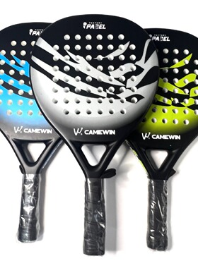 Professional Padel Tennis Racket, Soft Face Carbon Fiber, EV