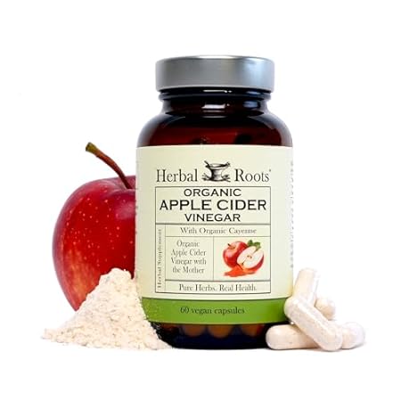 Herbal Roots Organic Apple Cider Vinegar Capsules with Mo