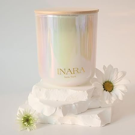 Inara's Natural Coconut Soy Candle| Iridescent Jar 2 Wic