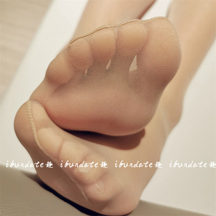 ifun：丝袜超薄足尖透明6D连裤 袜脚尖隐形T裆粉底袜无加固浅肤女