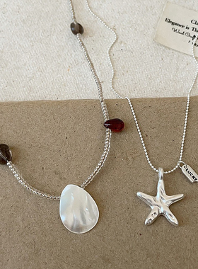 XINSTUDIO夏日度假风韩系ins风海星项链女小众设计感毛衣链锁骨链