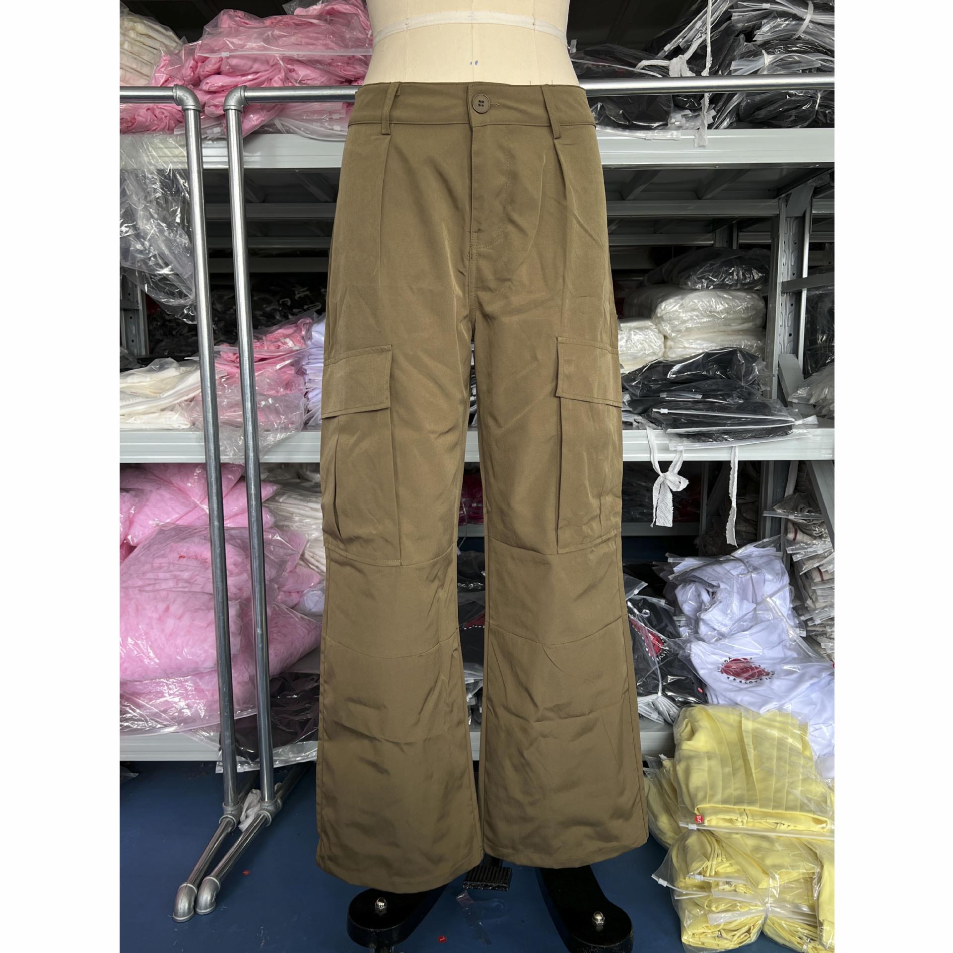 women multiple leg pants pants low casual waist wide woven