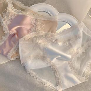 low waist sexy Romantic encounter ladies thin satin girls