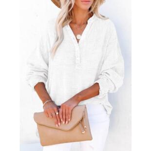 style cotton pure loose casual womens clothing pullover