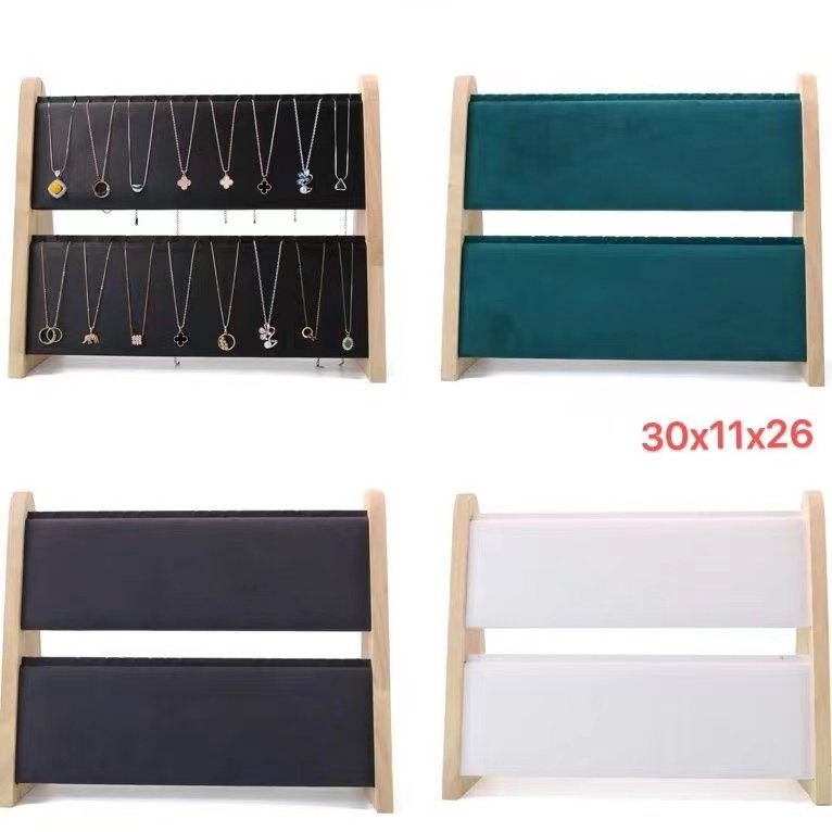 高档实木双层项链展示架耳钉耳环首饰展示架饰品架珠宝陈列道具,饰品/流行首饰/时尚饰品新,首饰展示架,淘宝优惠券,粉丝福利购,淘宝优惠卷