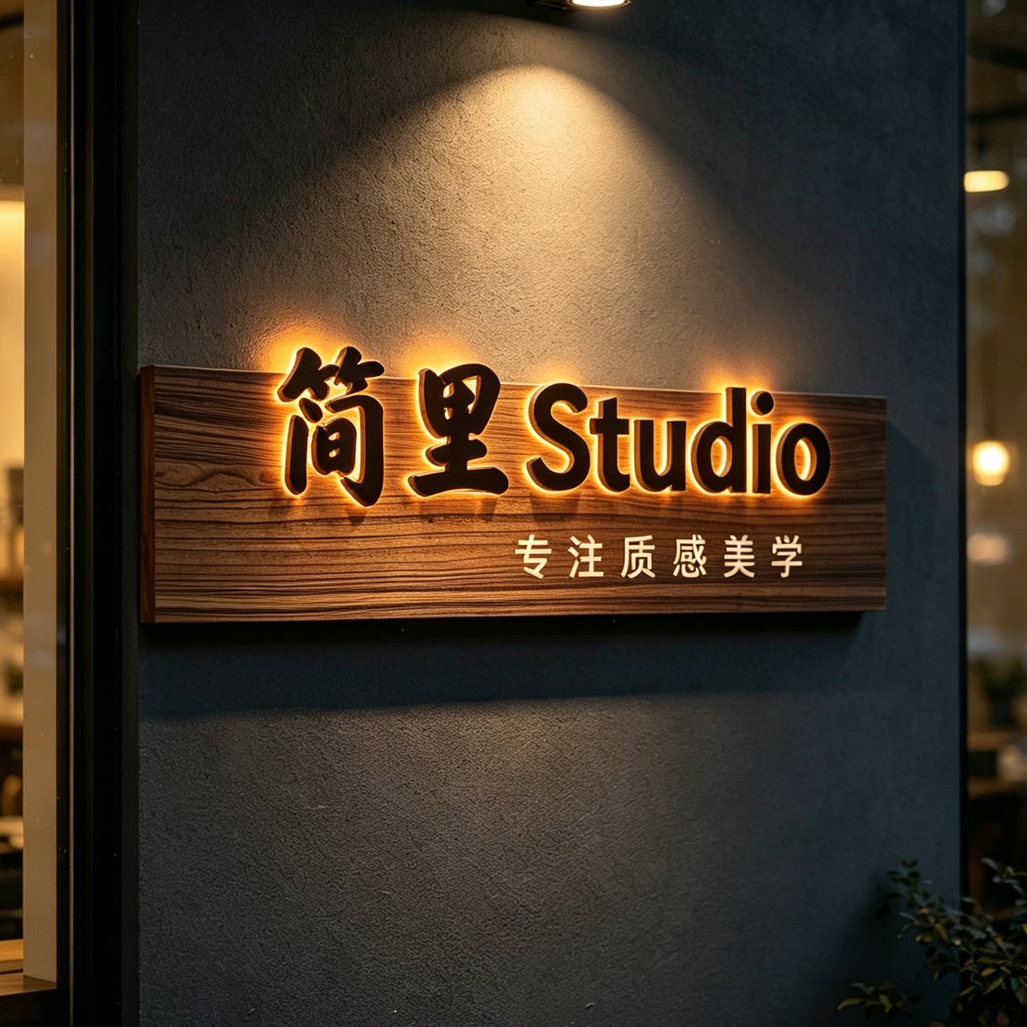 实木发光门牌匾定制仿古做旧招牌