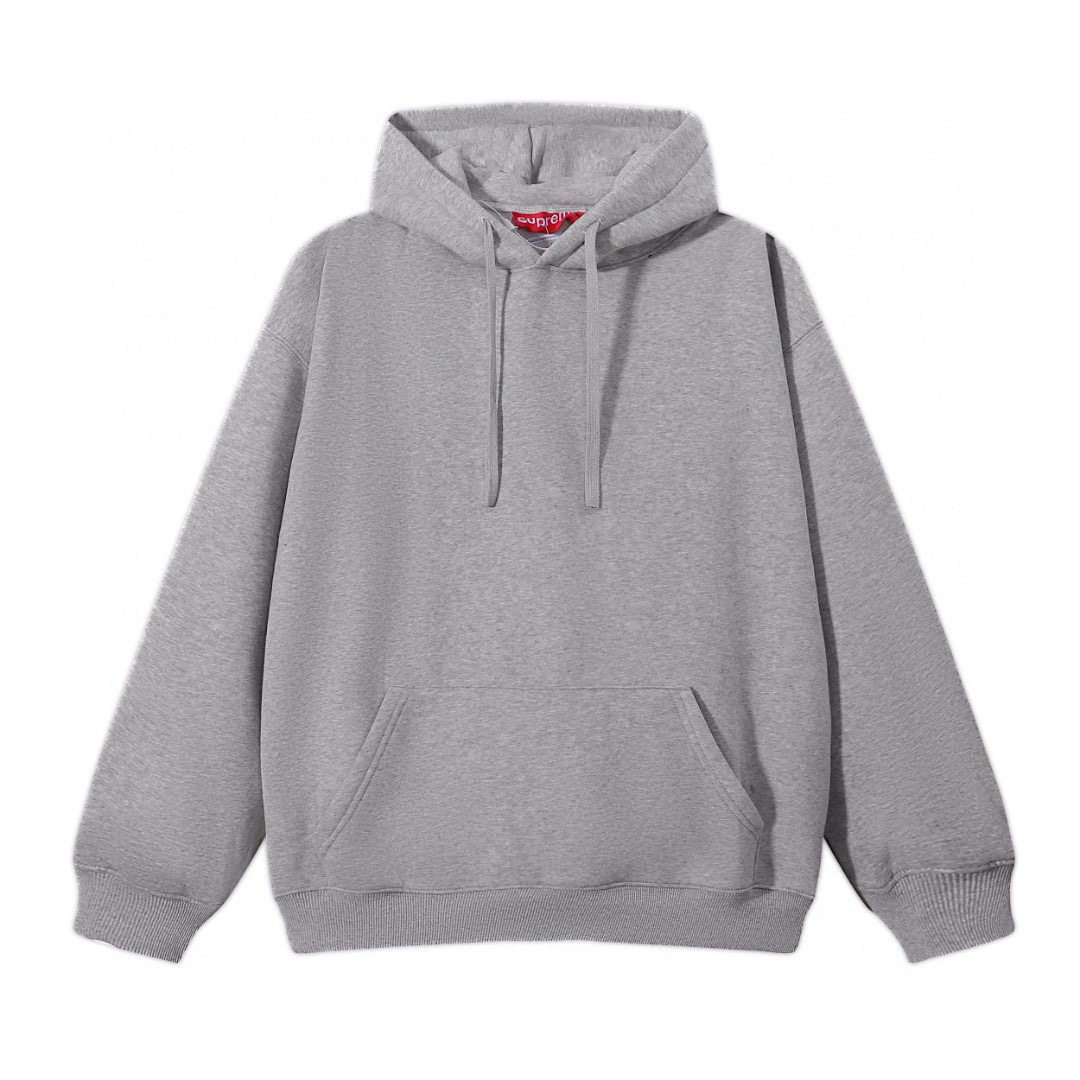 thumbnail for Sup 22FW bigLogo embroidered loose hooded sweatshirt unisex jacket American style