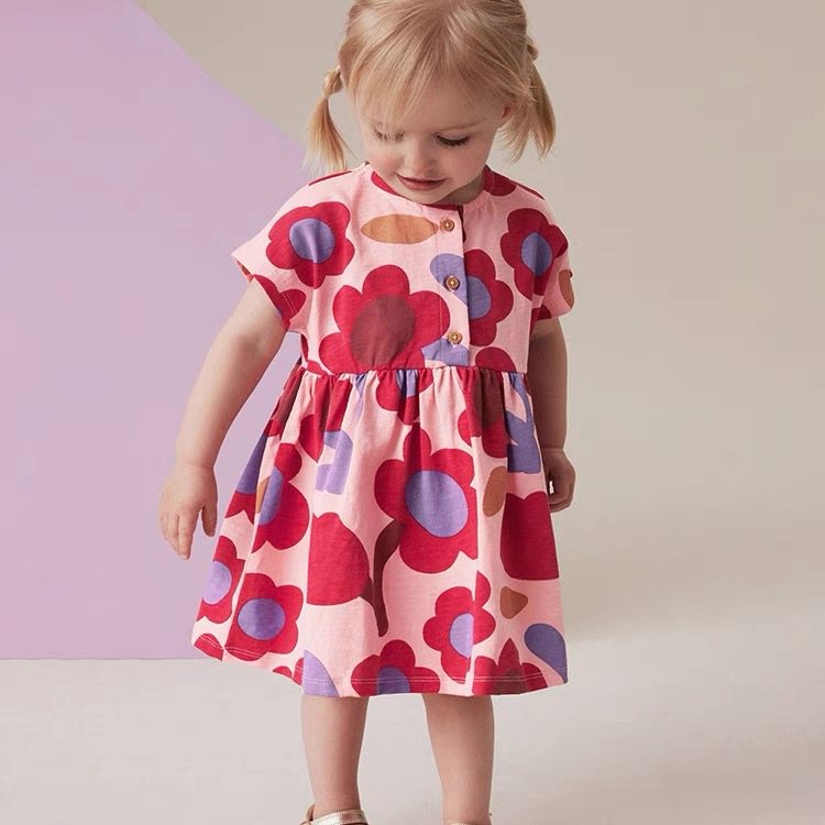 儿童连衣裙夏装洋气花朵公主裙