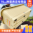 原起点阳台蔬菜塑料种菜盆花盆长方形家庭特大种植箱加厚室内专用