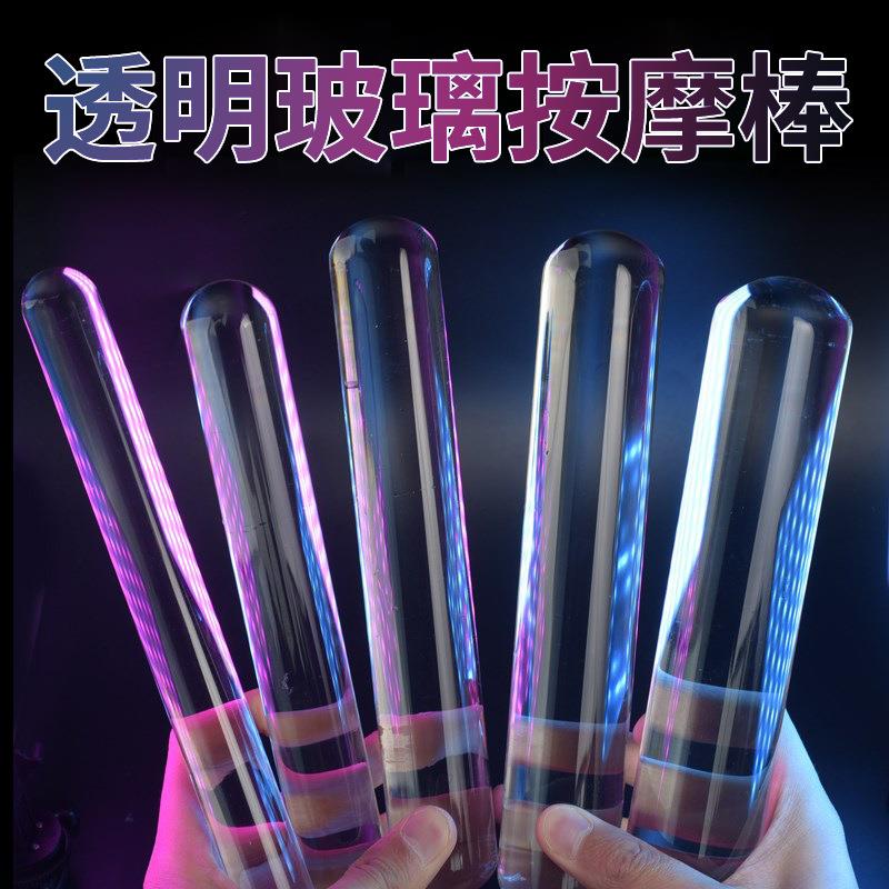 Glass-made femalemasturbation toy fake phallus adult product