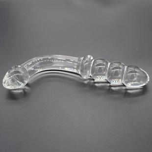 玻璃滋味器圆月弯刀按摩棒菊门大人静音解压玩具宿舍单身锻炼器械