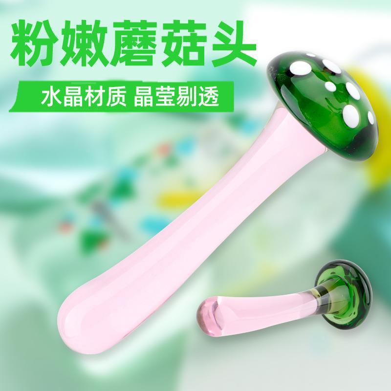 Glass-made femalemasturbation toy fake phallus adult product