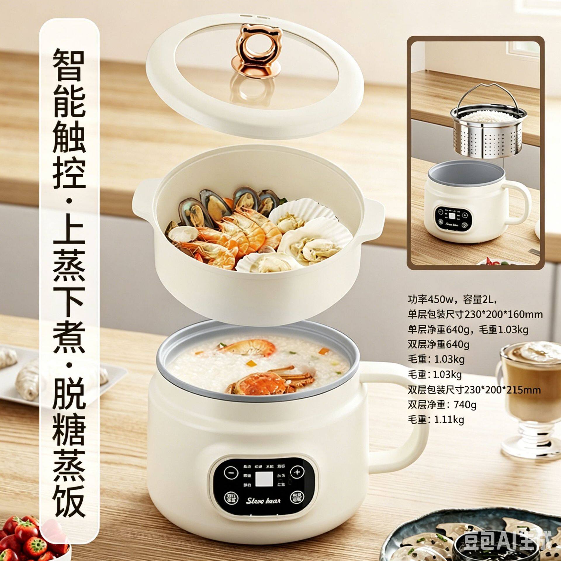 多功能电热锅电火煮锅家