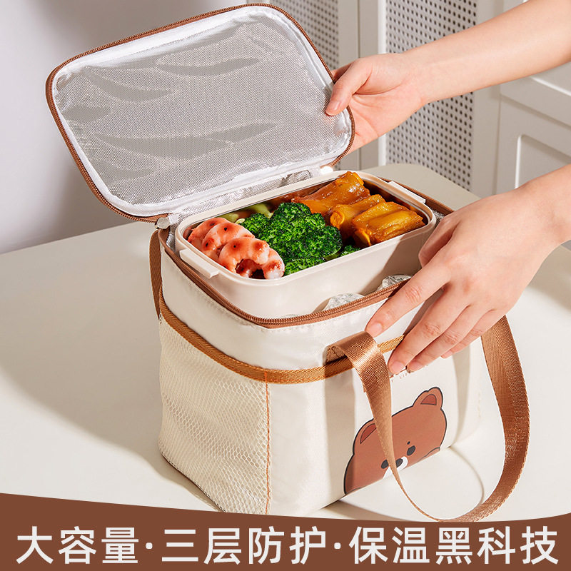 熊头保温餐包大容量袋加