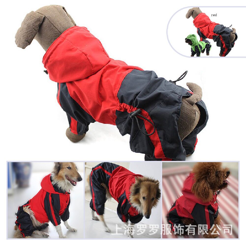 厂家宠物服装雨衣四脚大