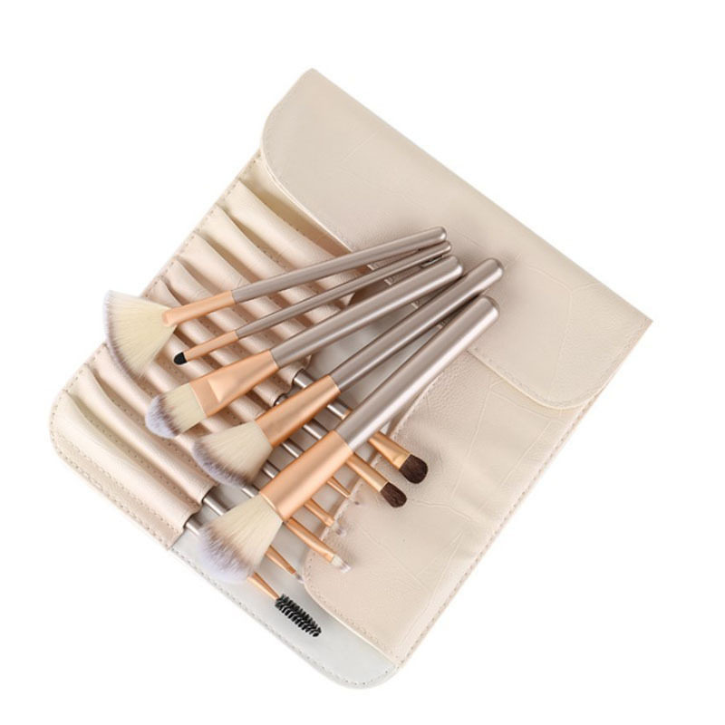 厂家18/12支米白色化妆刷