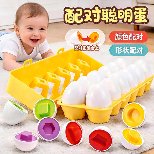 形状配对玩具仿真鸡蛋盒