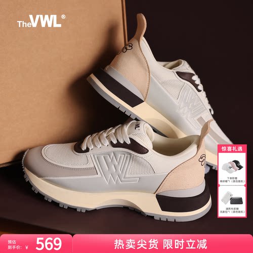 VWL复古老爹鞋尖头春秋慢跑鞋