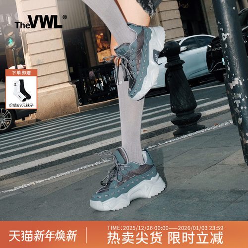 新款VWL厚底增高老爹鞋男女同款