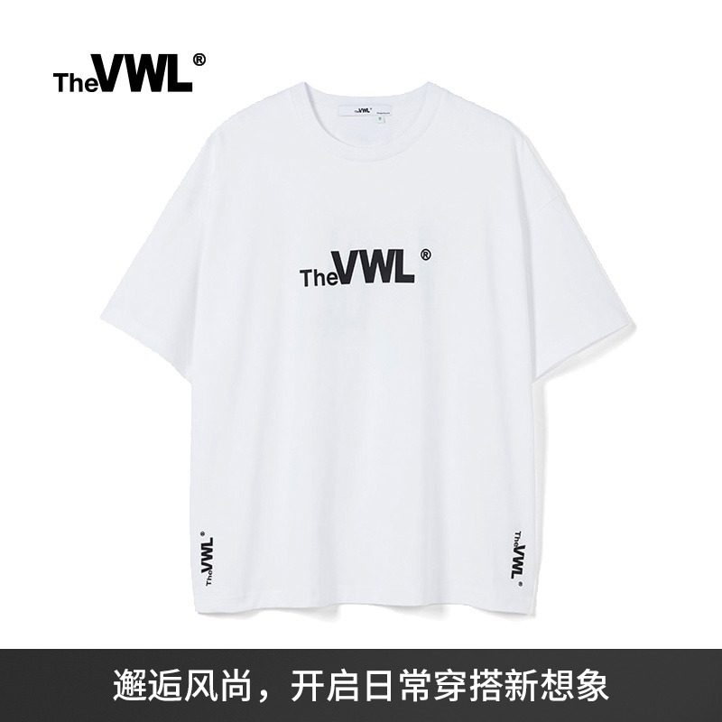 baby张真源同款VWL印花短袖潮