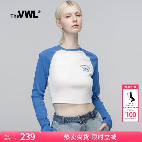 hot辣妹风美式街头长袖VWL