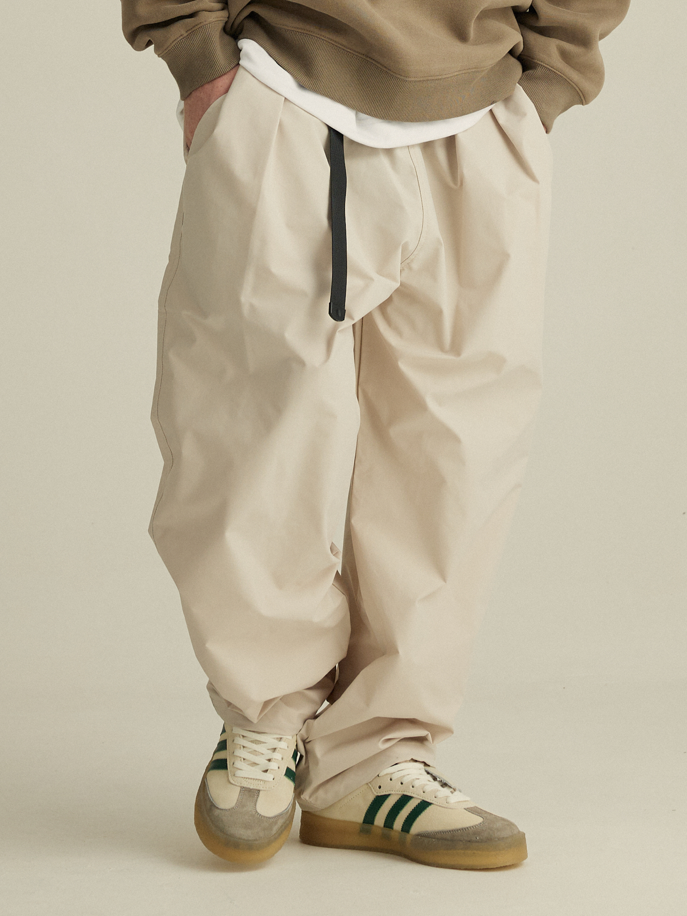 NSEETTU基础日系腰带长裤