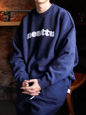 NESSTTU贴布绣圆领卫衣