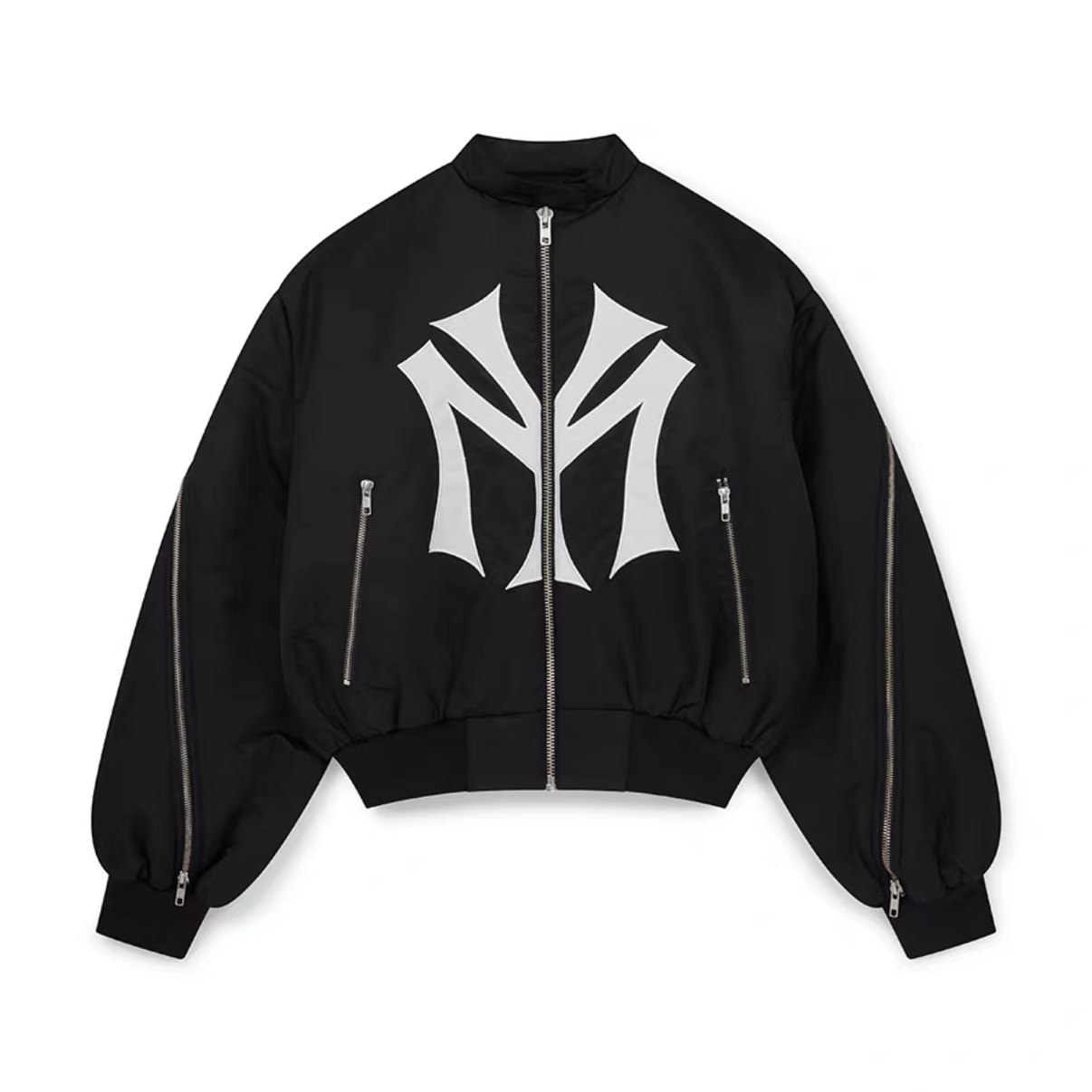 thumbnail for Mowalola zipper show MY city jacket MA-1 Bomber playboicarti sweet tea with the same style