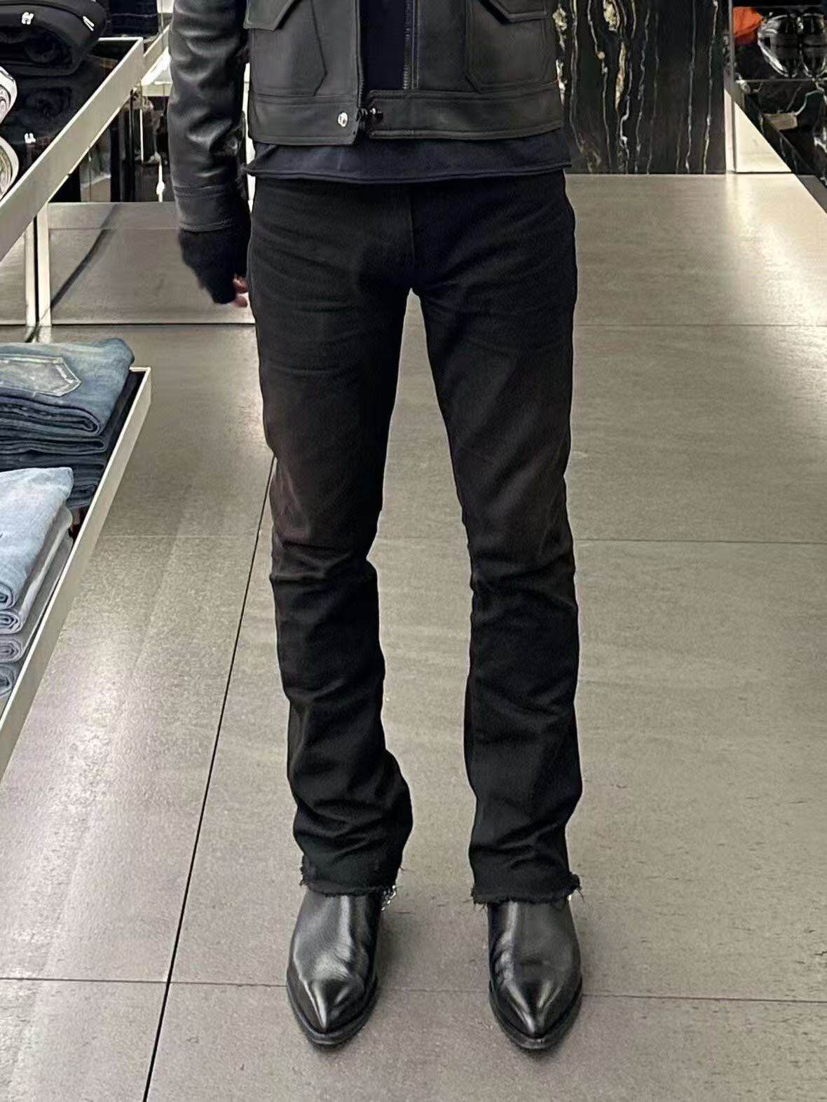thumbnail for VG SL hedi Slimane D17 waxed slim and versatile skinny jeans