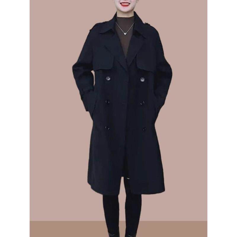 MONLOUVE风衣女装春秋冬季2025年新款流行小个子中长今年爆款外套