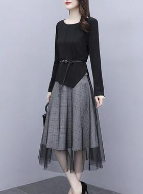 MONLOUVE米陌米HH98.8女士装时尚套装气质洋气大码休闲半身裙