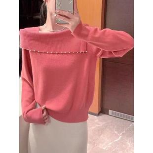 MONLOUVE高级感洋气针织打底衫女士春秋冬2025年新款气质爆款内搭