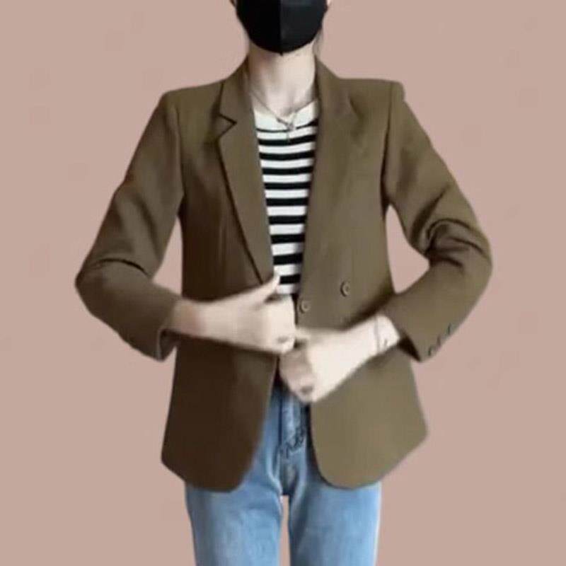 MONLOUVE西装西服短外套女士装春秋冬季2025年新款减龄爆款小个子