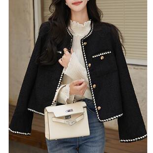 MONLOUVE小香风今年流行短外套女士春秋冬季2025年新款小个子爆款