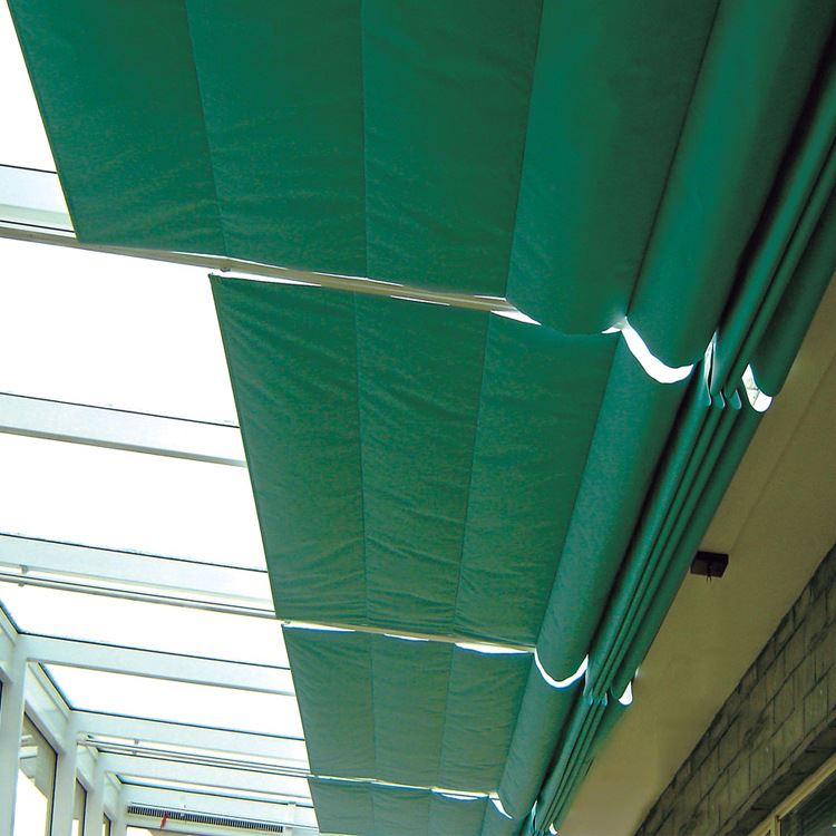 遮阳网 天棚帘 折叠天蓬帘室外电动卷帘室内遮阳帘北京天棚帘厂家