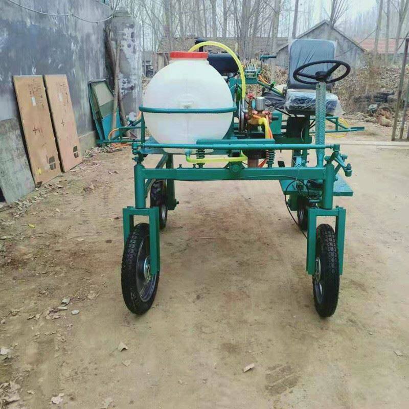 麦田四轮柴油动力打药机大面积农作物喷药机喷药杆自动收缩打药机