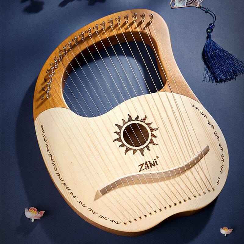zani莱雅琴19弦简单易上手小里拉琴竖琴lyre箜篌便携19弦乐器