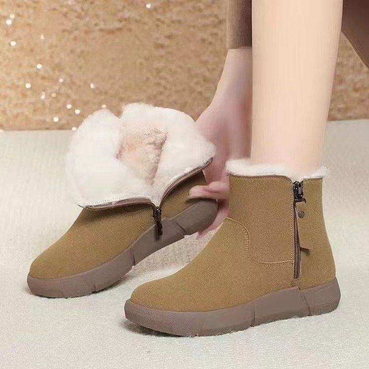 雪地靴女冬季新款加绒加厚保暖高帮短靴防滑平底防寒外穿女士棉鞋,运动服/休闲服装,运动套装,淘宝优惠券,粉丝福利购,淘宝优惠卷