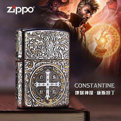 Zippo打火机芝宝正品康斯坦丁恶灵挽歌地狱神探国潮送男朋友礼物