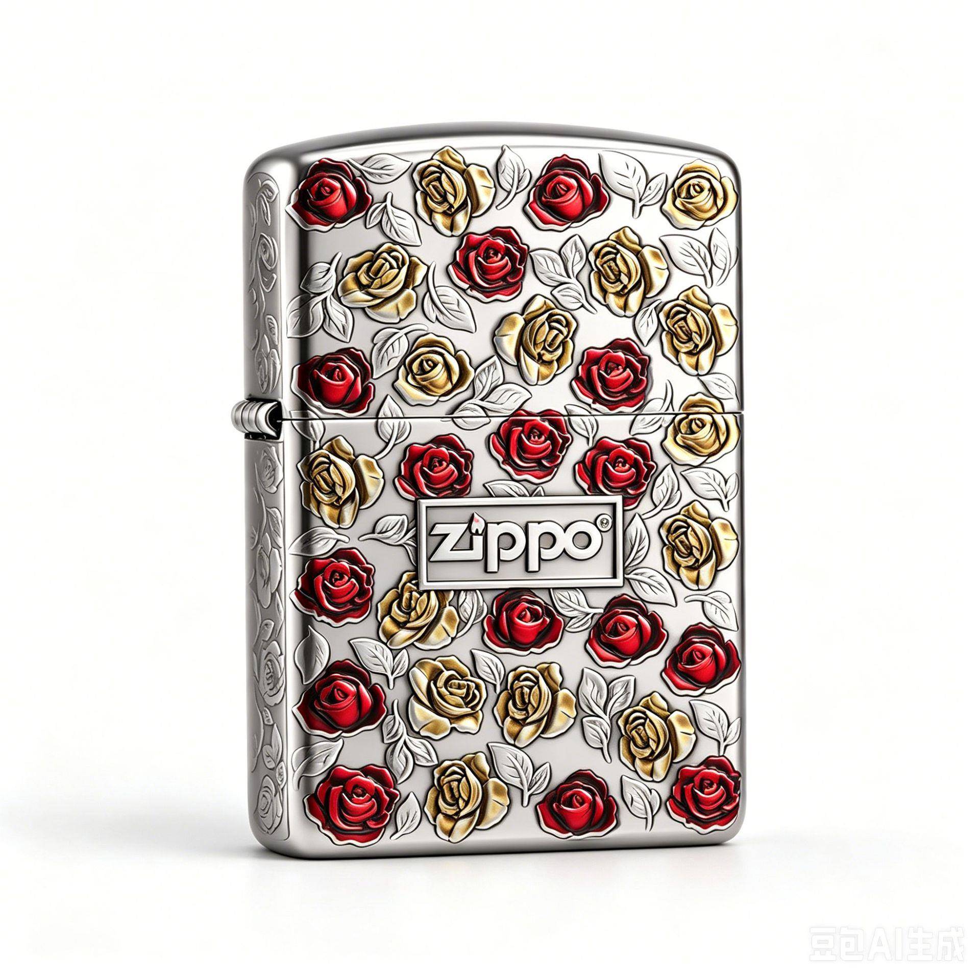 Zippo打火机正品之宝盔甲浮雕99朵玫瑰煤油国潮送男朋友礼物zppo