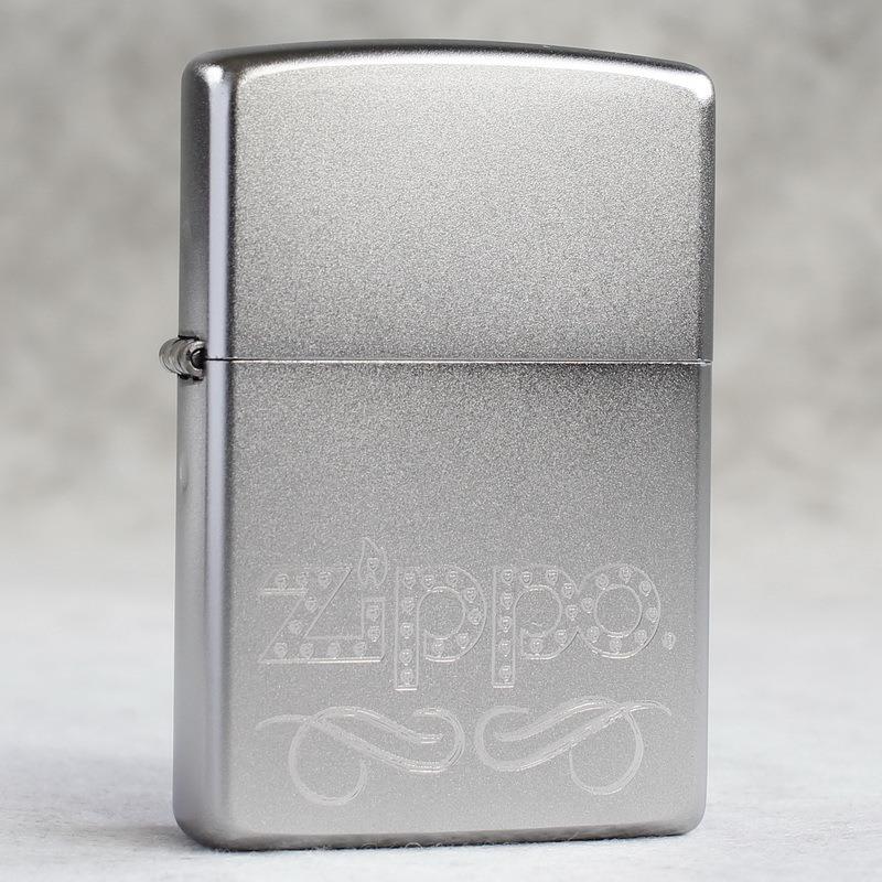 Zippo正品煤油打火机磨砂经典标志24335美版在册国潮送男朋友礼物