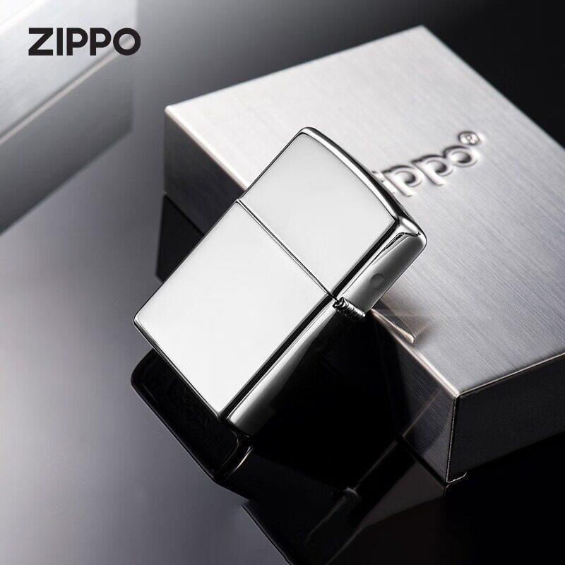 Zippo芝正品美国镜面镀铬250防风国潮送朋友礼物zppo